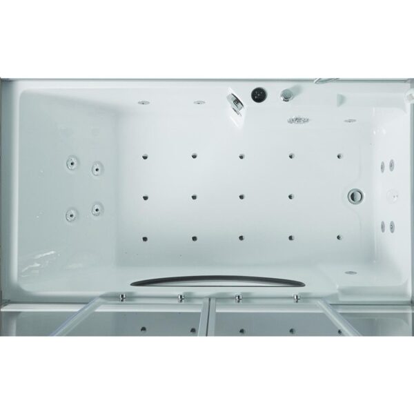 Kombi-Balneo-Dusch-Hammam CBH PUR WHITE Archipel® 179x97 - RECHTS