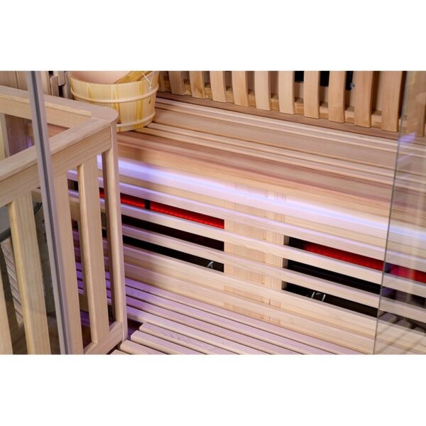 Sauna Combi Boreal® Elégance 2 - 150x125 Infrarouge + Vapeur